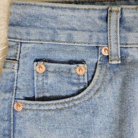 NWT W.Studio Streamgirl M Denim Pencil Straight Maxi Skirt High Front Slit - Picture 3 of 10